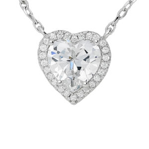 Heart silver pendant, 23-03027 £41